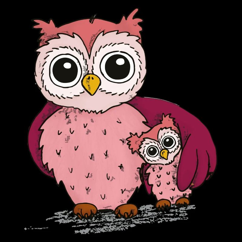 Eule Mutter Kind Beste Mama Nachteule Nachteule