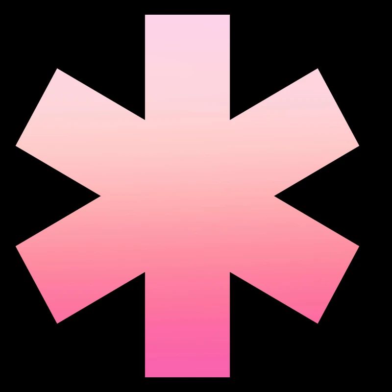 Pink Simple Big Simple 6-Cross Design