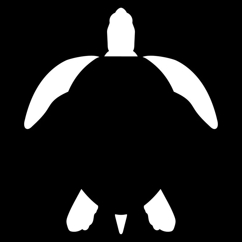 Turtle sea turtle silhouette