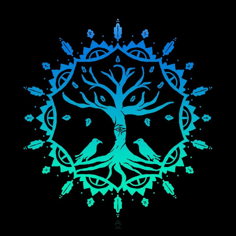 Mandala Tree - Farbig