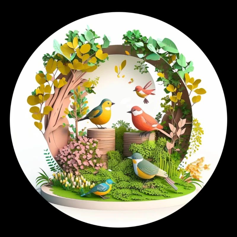It's Spring - Birds, joy, colors