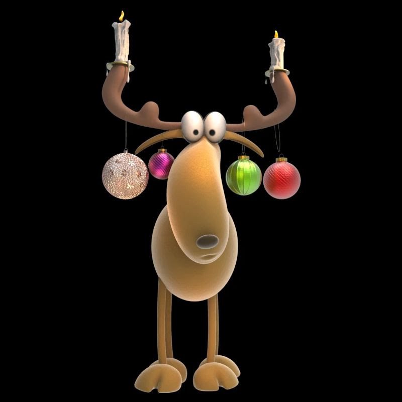Christmas reindeer tree