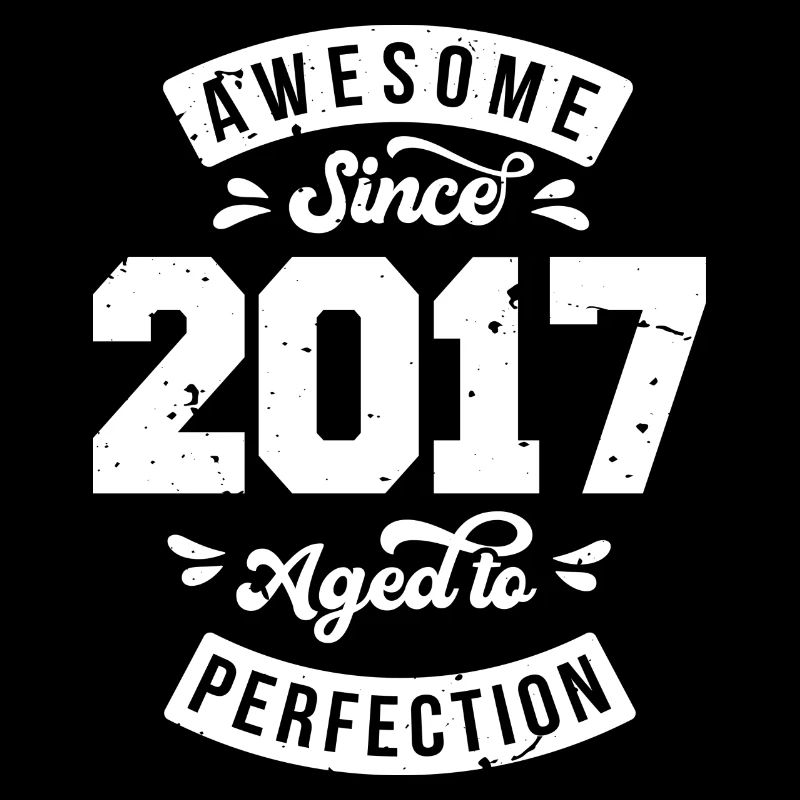 Millésime 2017 anniversaire - rétro 2017