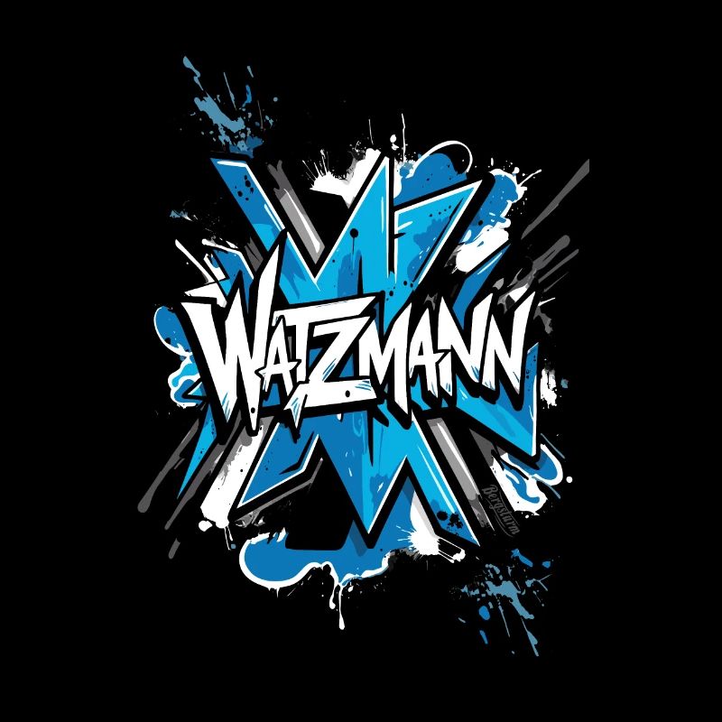 Watzmann Graffiti in Blue - Design for Trendsetters