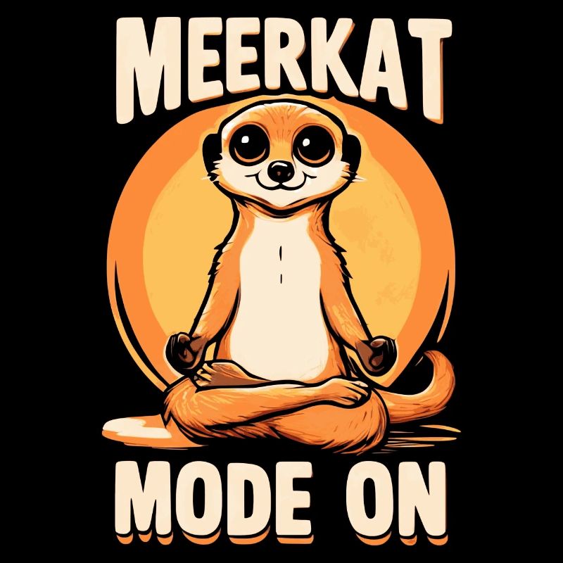 Erdmännchen Meditation Yoga - Meerkat Mode On