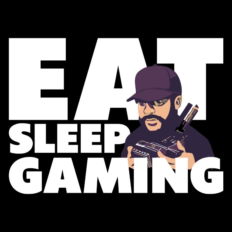 Eat. Sleep. Gaming. - Gamer Spruch Geschenkidee