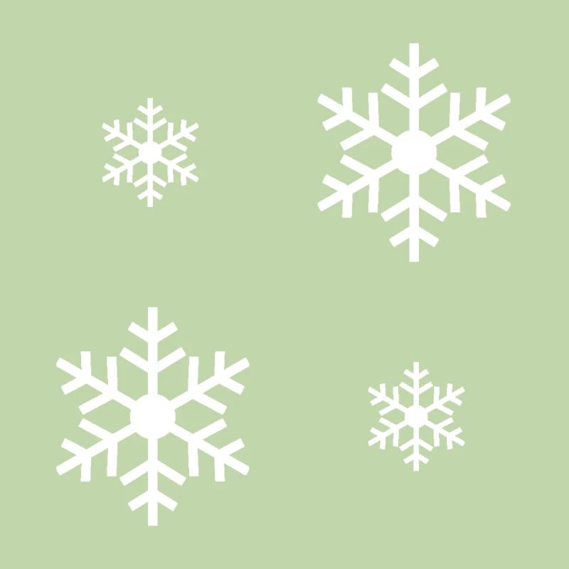 White snowflake / white snowflake