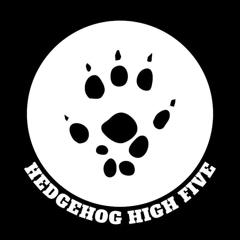 Hedgehog - High Five - neg
