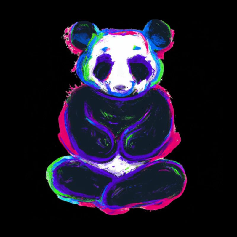 Panda méditant