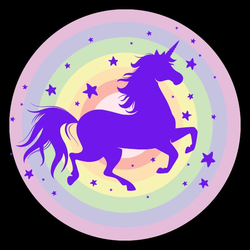 Laufende Einhorn Silhouette