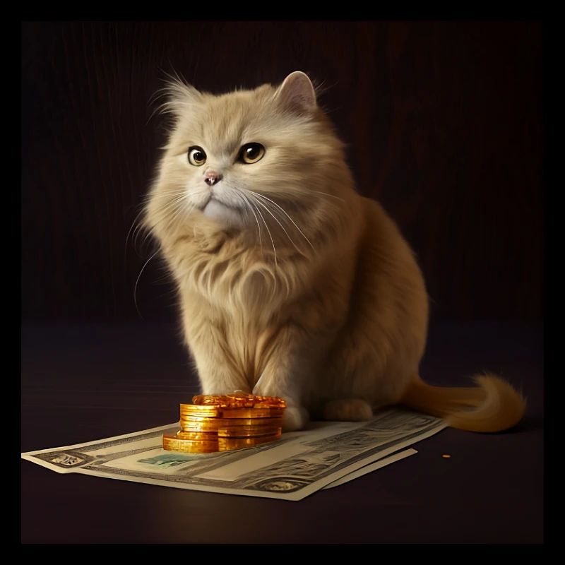 Süße Reiche katze