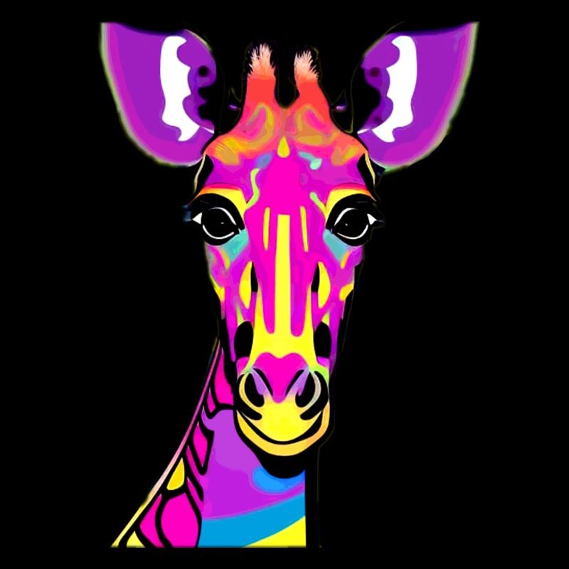 Giraffe motif: Psychedelic safari trend