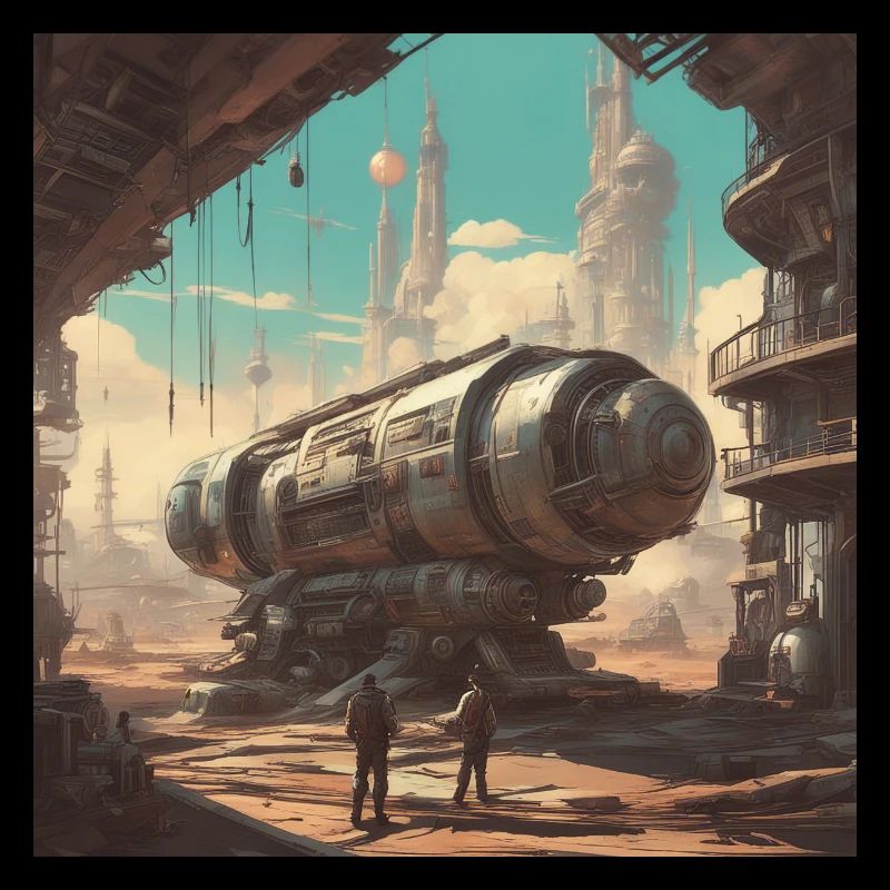 retro-futurismus,1950s, Lowpoly,artwork,scetch