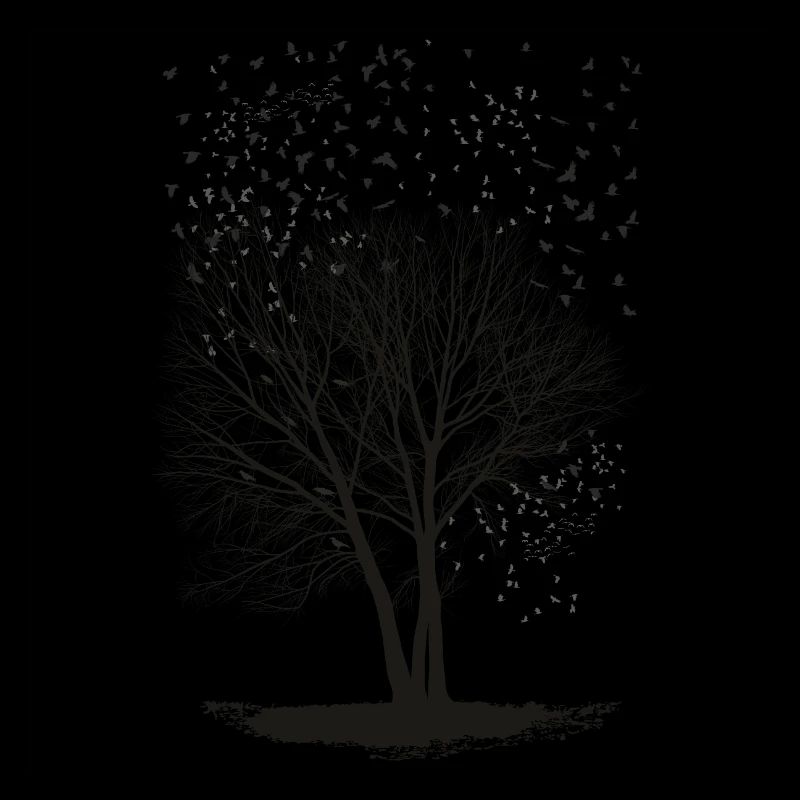 Ravens on a Poplar trees2