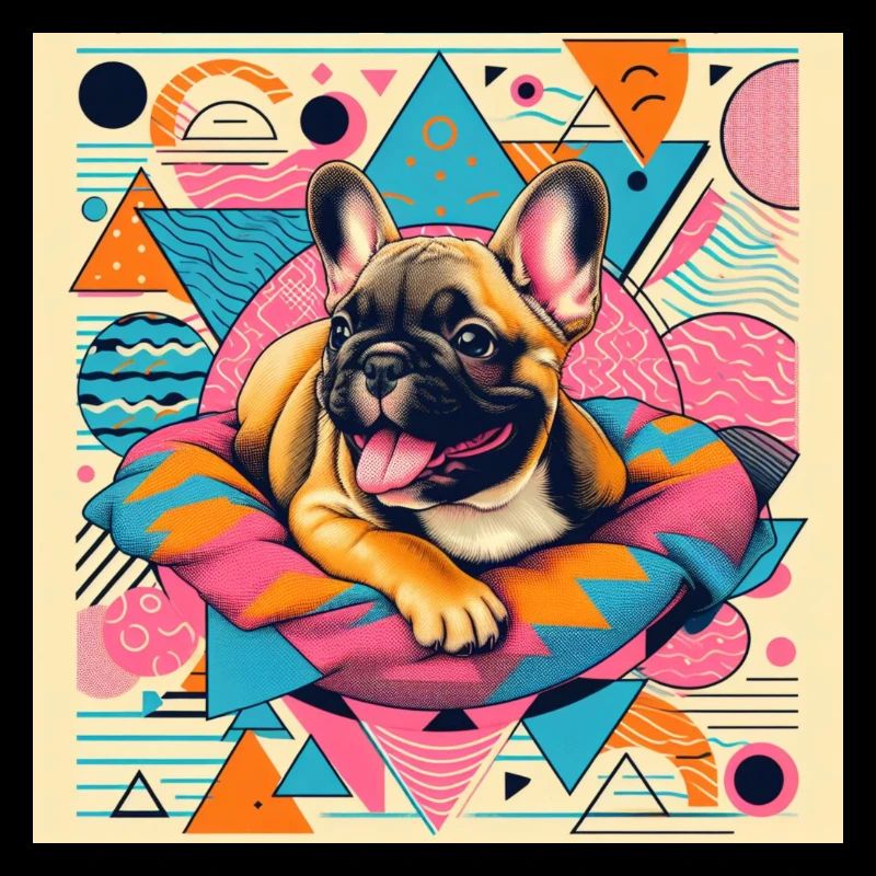 Bouledogue français comme risographe