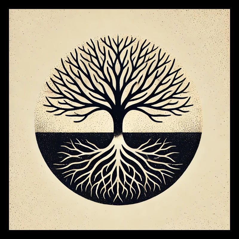 Silhouette d’arbre élégante
