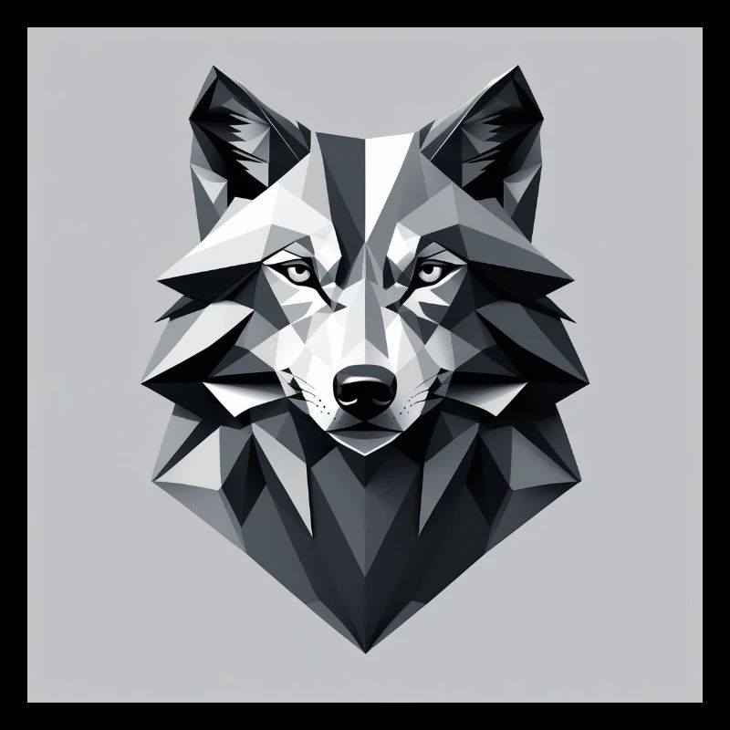 Minimalistic wolf