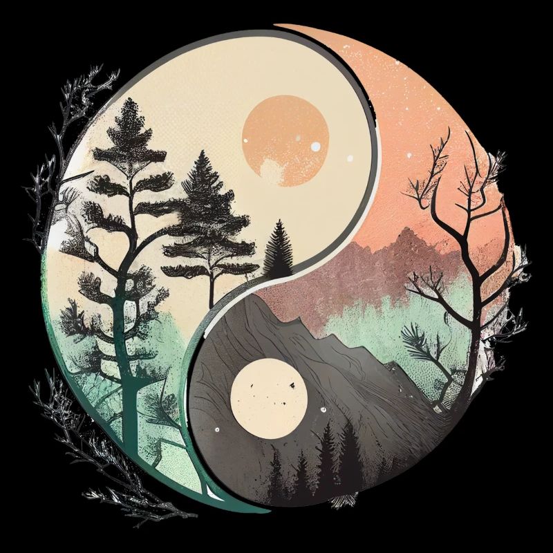 Ying Yang - Berge / Strand