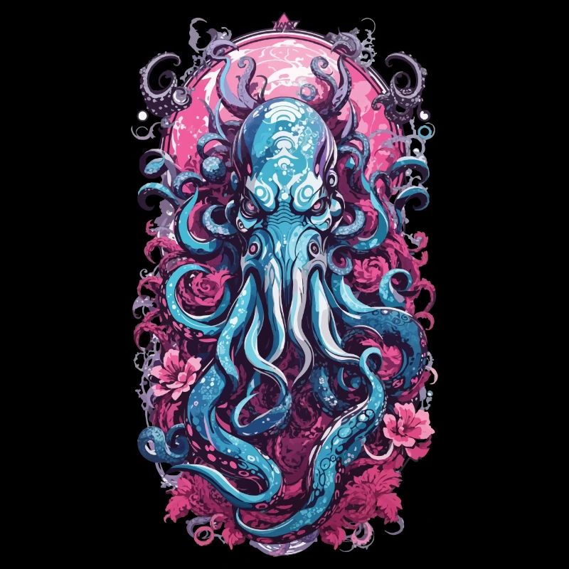 Occult Kraken Monster Halloween Goth Design
