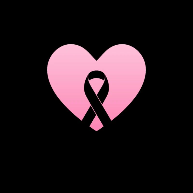 Coeur rose avec arc de conscience