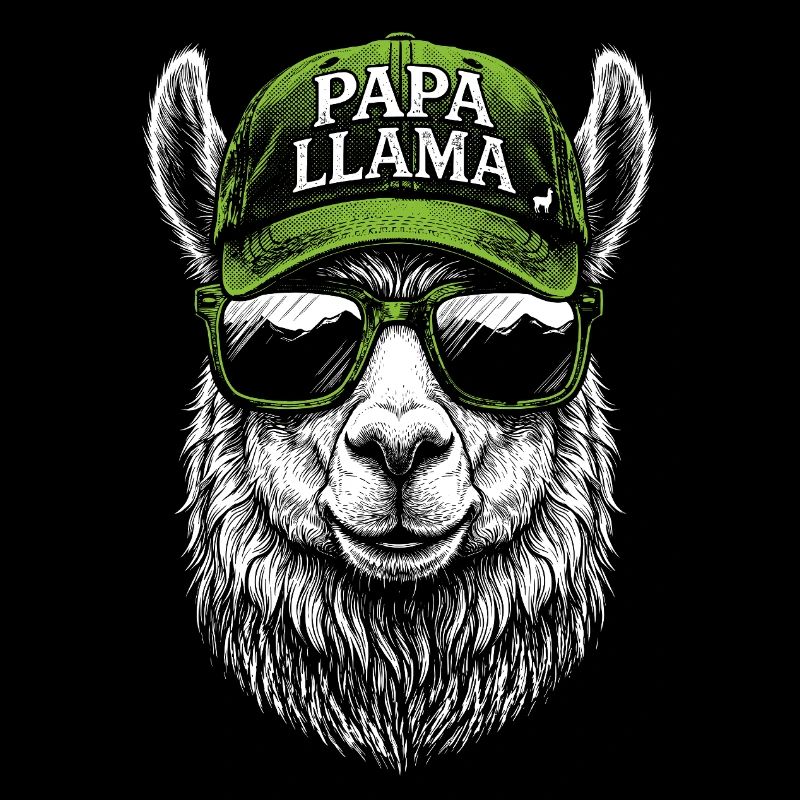 Conception de la casquette Papa Llama