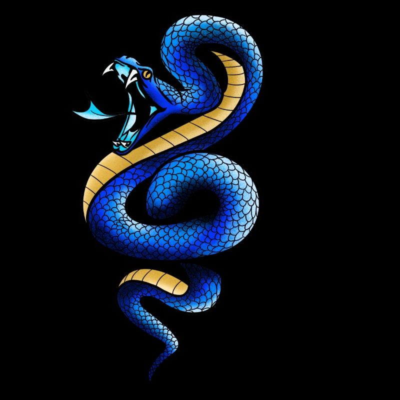 Blue snake