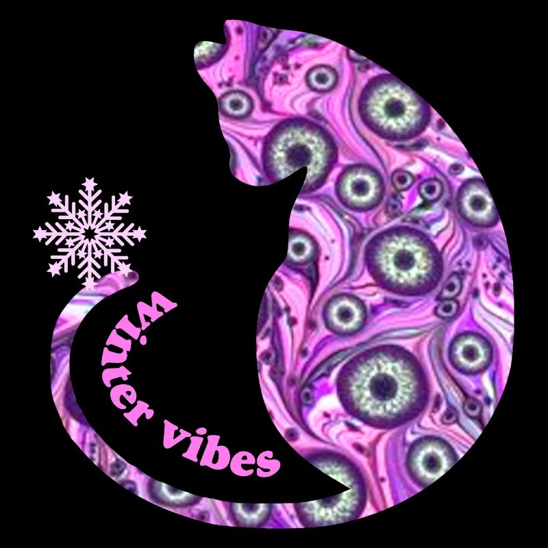 Chat avec flocon de neige E 6