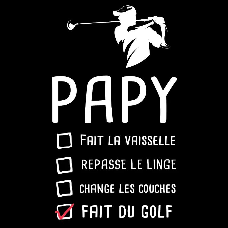 Papy golfeur papi golf grand père cadeau drôle