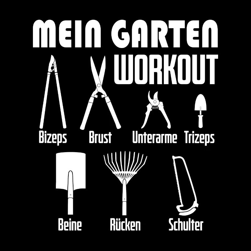 Gärtner Workout Gartenwerkzeug mein Hobby Geschenk