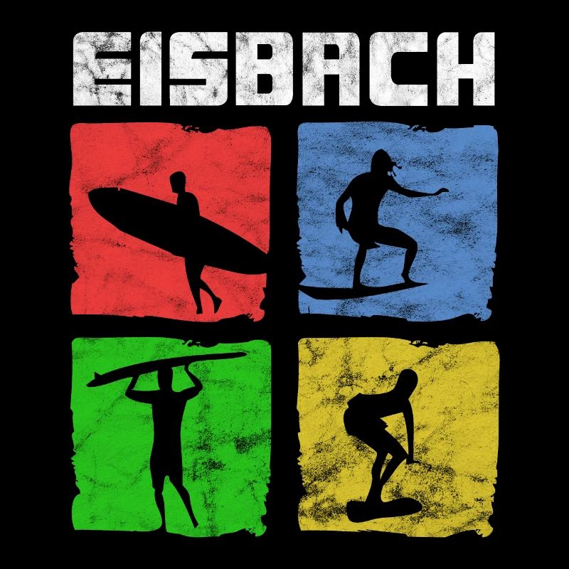 Surfen für Surfer Vintage Eisbach Geschenkidee