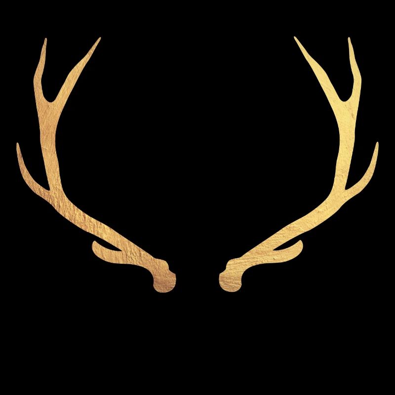 Gold deer - deer antler