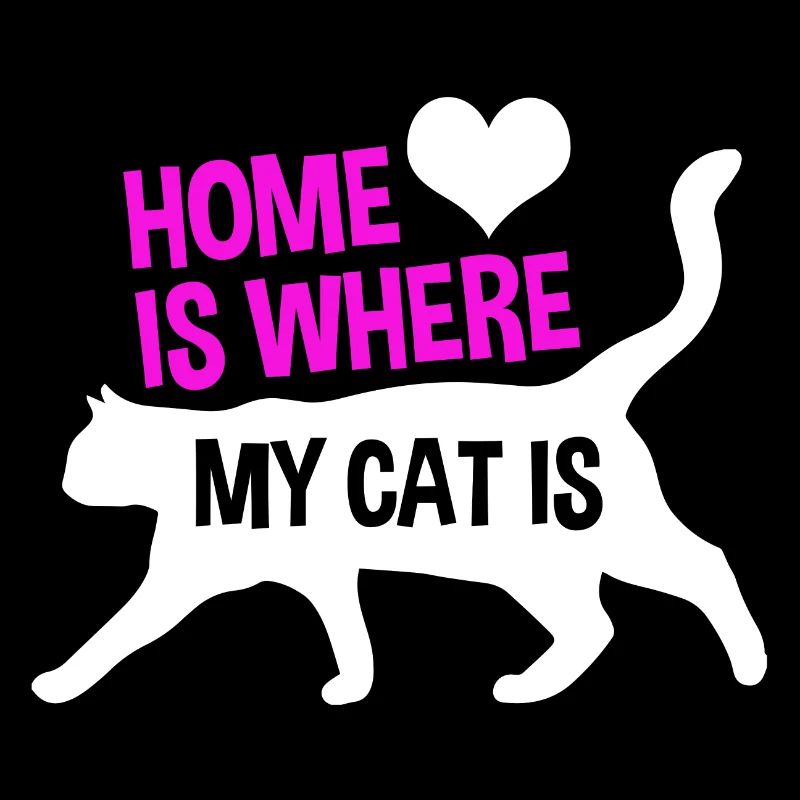 La maison est où mon chat est-cadeau d'amant de chat