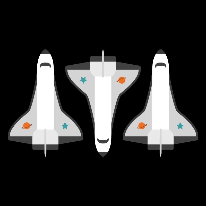 Trois navettes spatiales