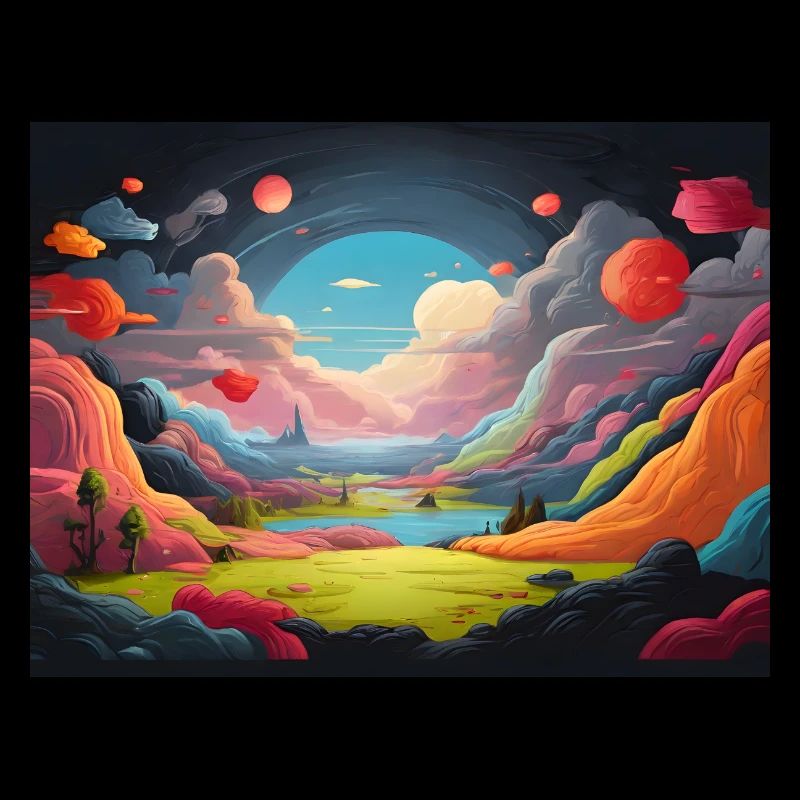 Bunte Landschaft