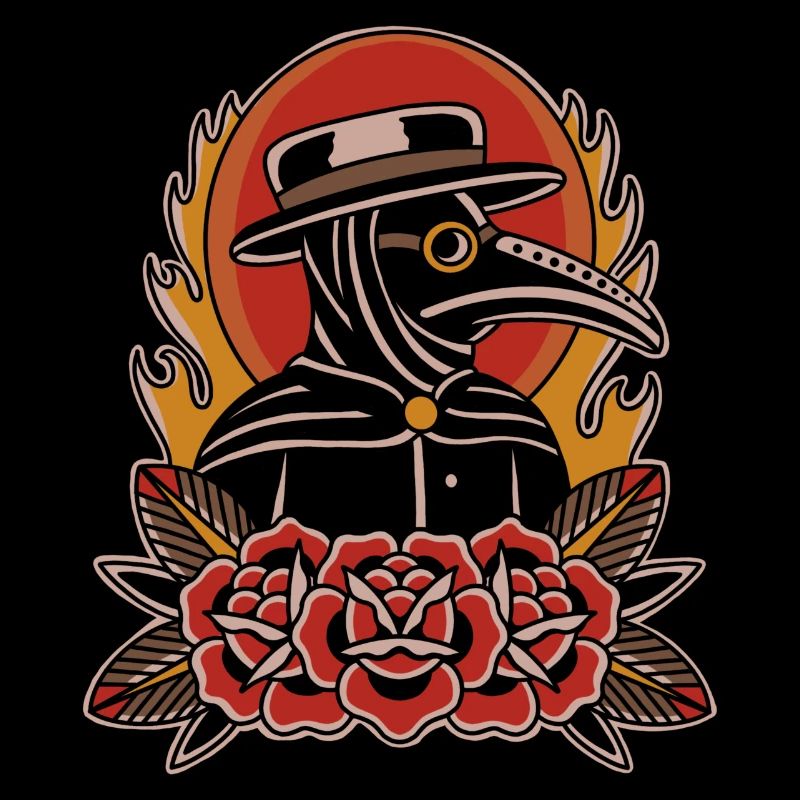 Tatouage conception graphique médecin ravageur