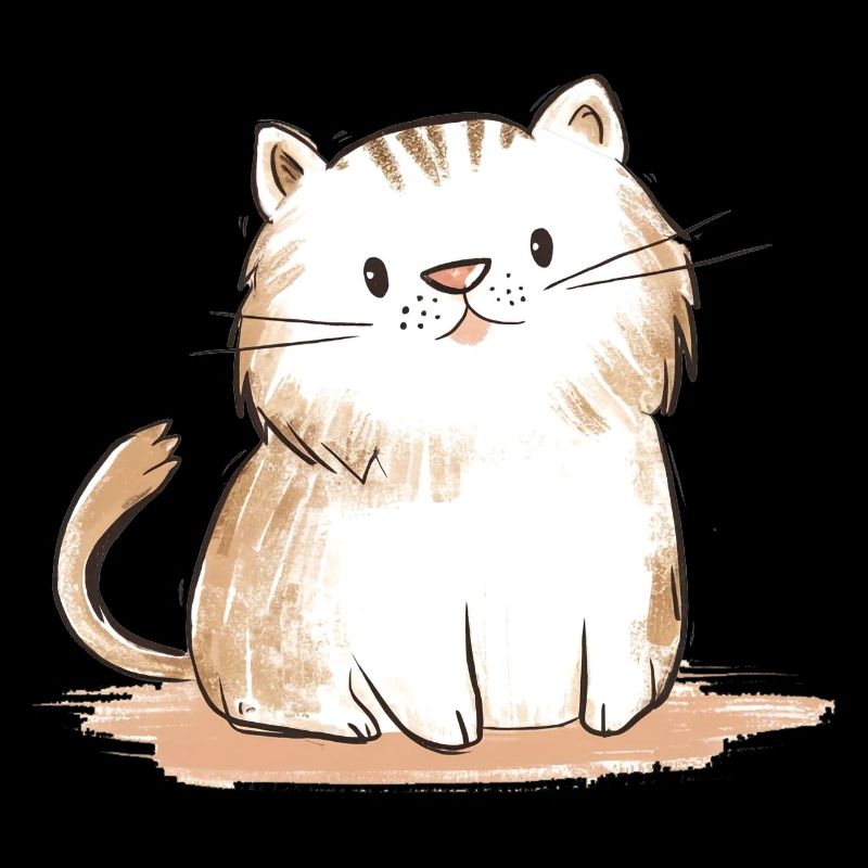 Illustration eines süßen Kätzchens Geschenk Idee