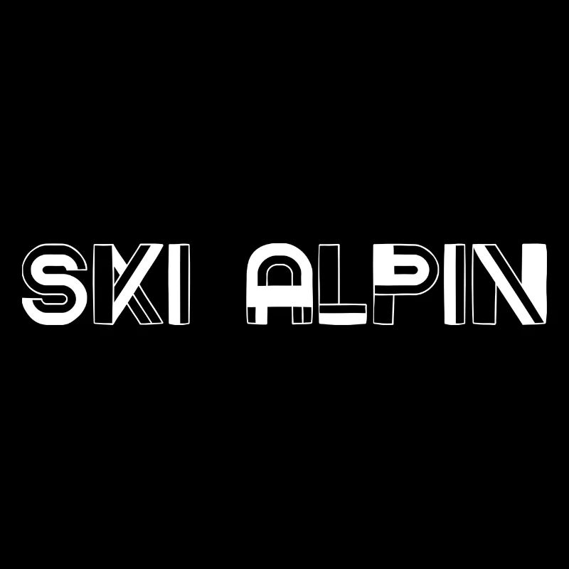 Alpine skiing tshirt