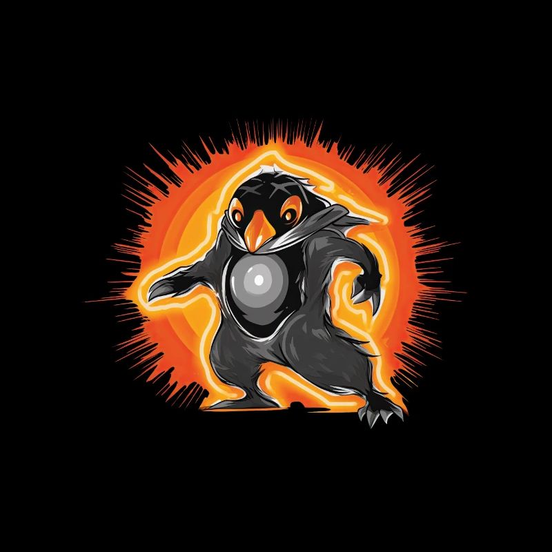 Orange Penguin: Noir-Comic-Kunst