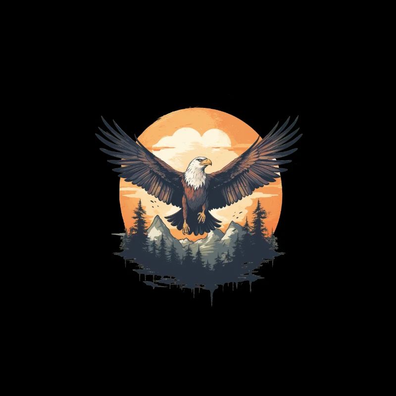 Majestic Eagle Soaring Through the Wilderness