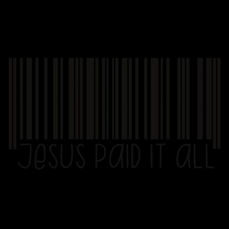 Jesus paid it all Barcode (schwarz)
