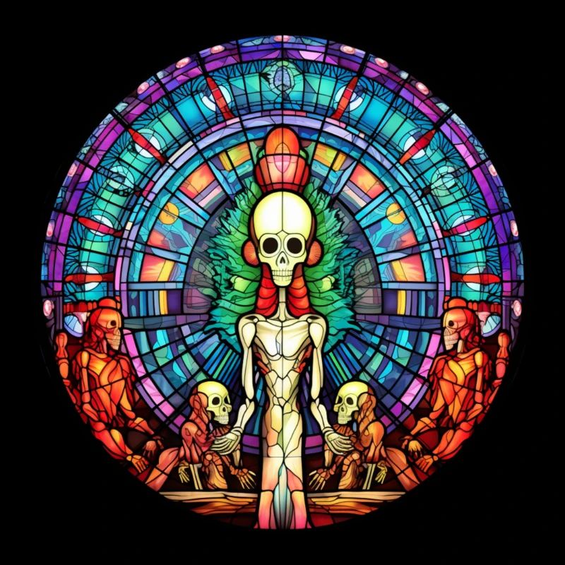 Kirchenfenster Alien
