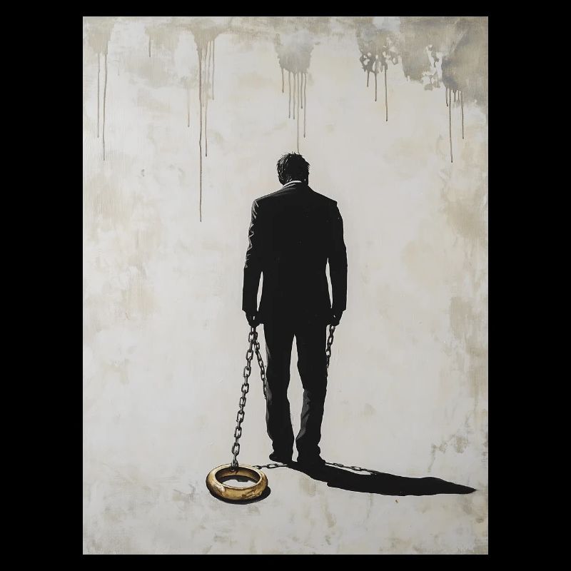 Junggesellenabschied Ehemann Ehering Kette Banksy