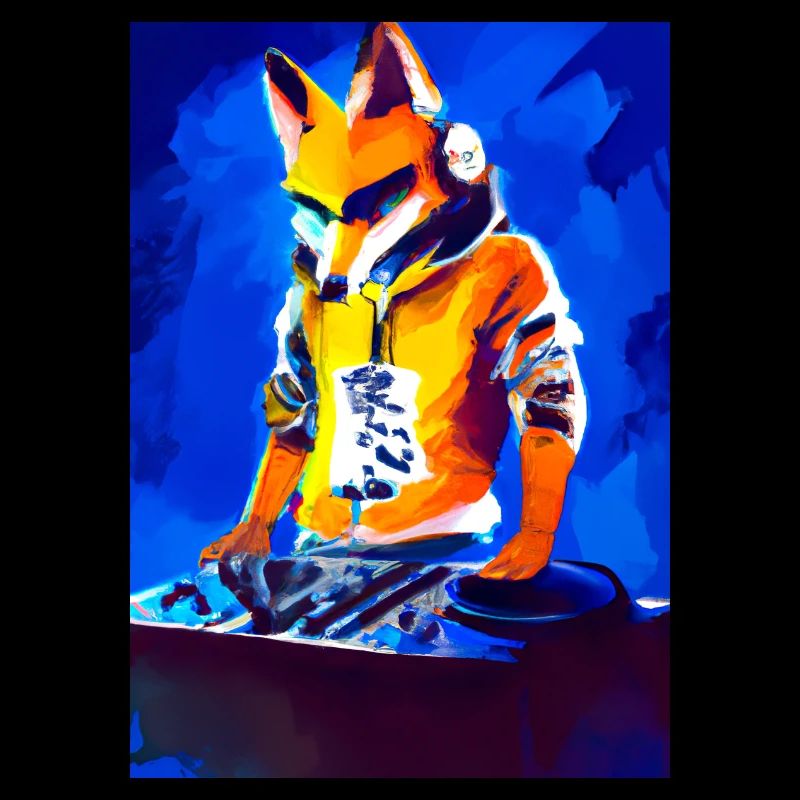 Fox am DJ-Pult