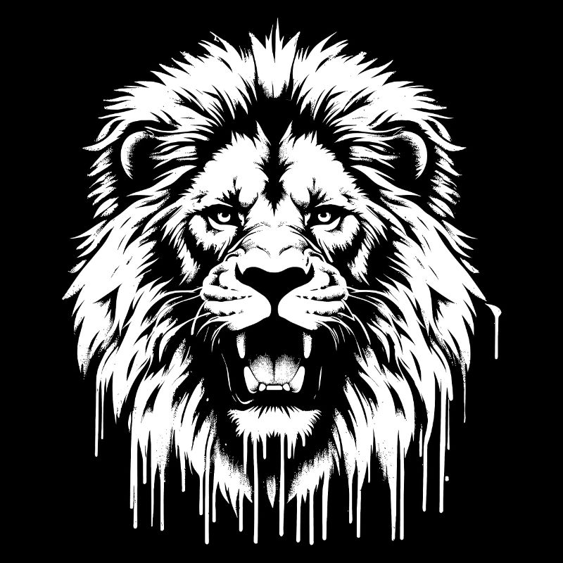 Lion en graffiti