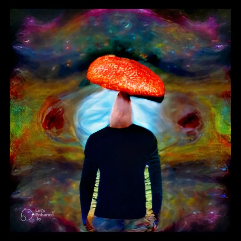 Psychedelic Mushroom Head