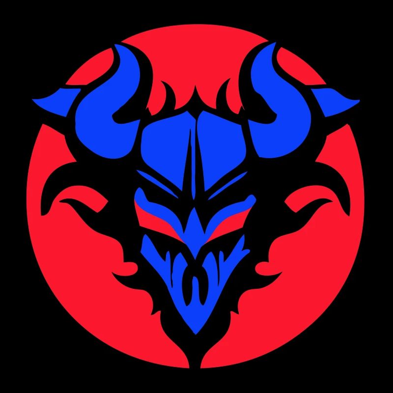 Dämonisch teuflisches Wappen