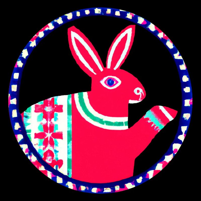 Easter Bunny Folkart