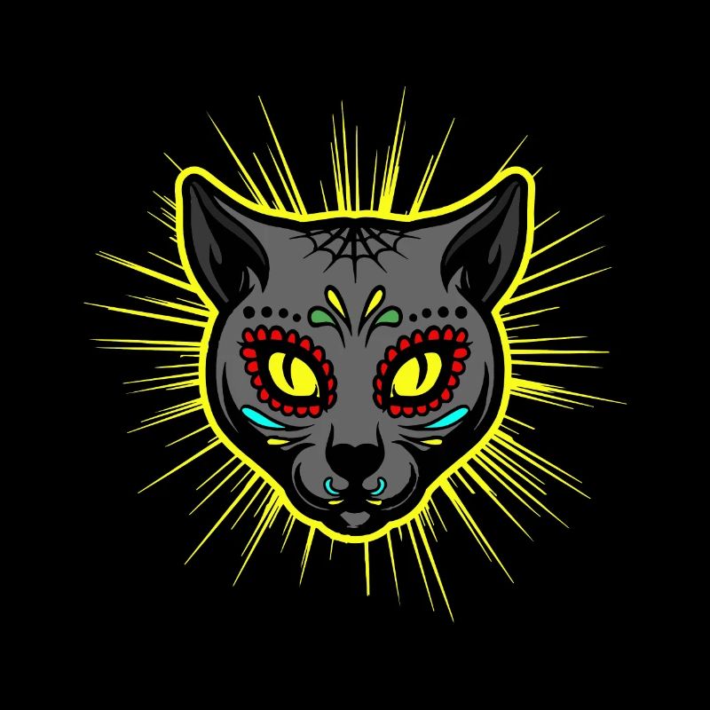 Sugar Cat Skull Mexico