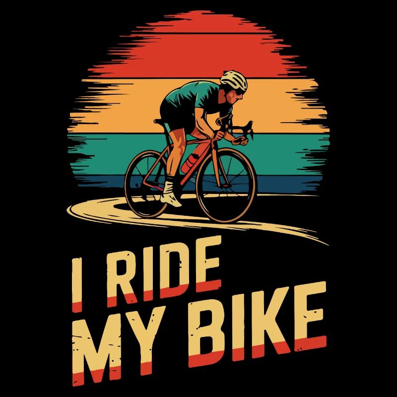 Sunset Cycling Enthusiast Tee