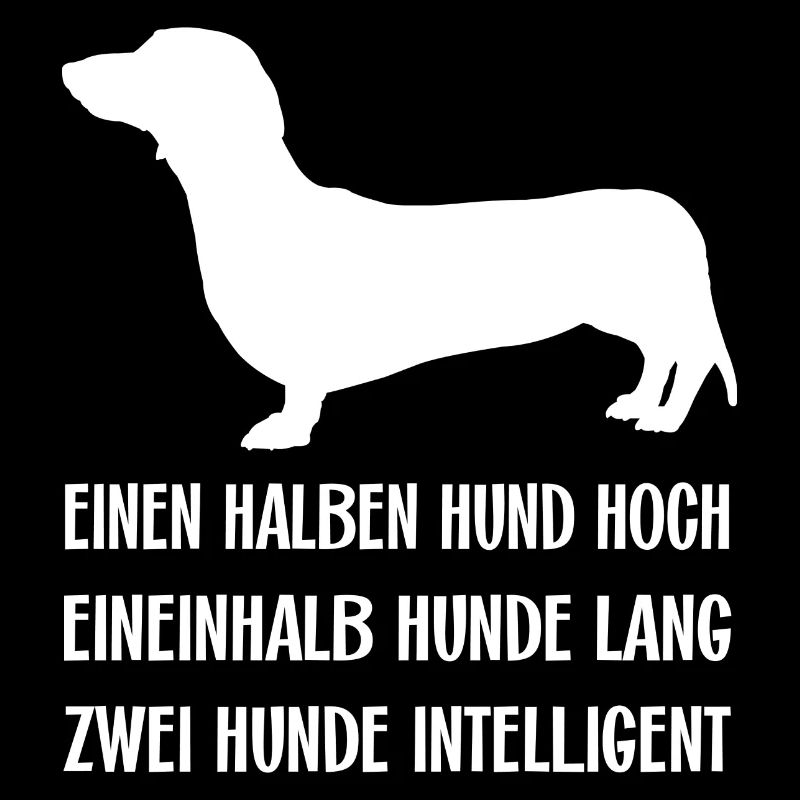 Schlauer intelligenter Dackel ich liebe Dackel